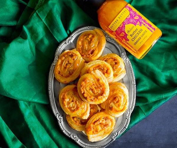 Butter Chicken Pinwheels recipe