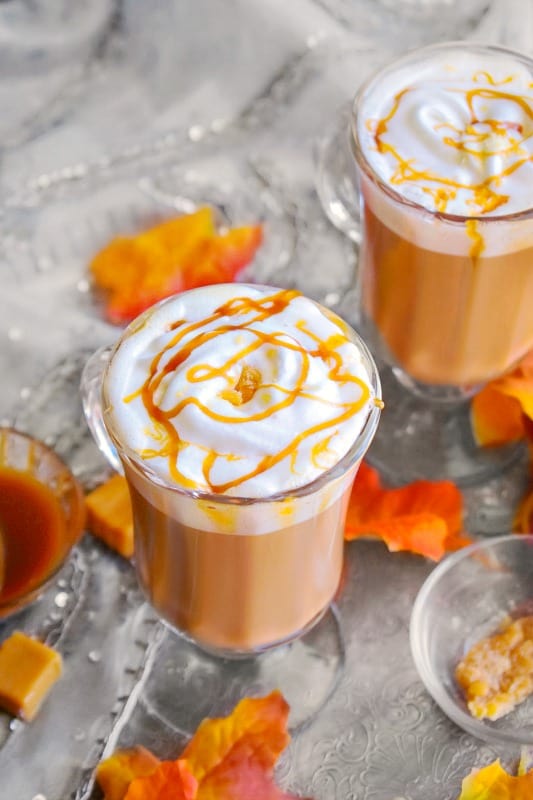 easy Toffee Salted Caramel Latte