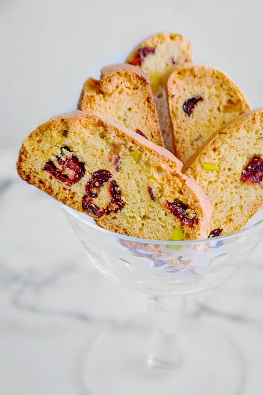 Pistachio Cranberry Orange Biscotti - Video #cranberrybiscotti