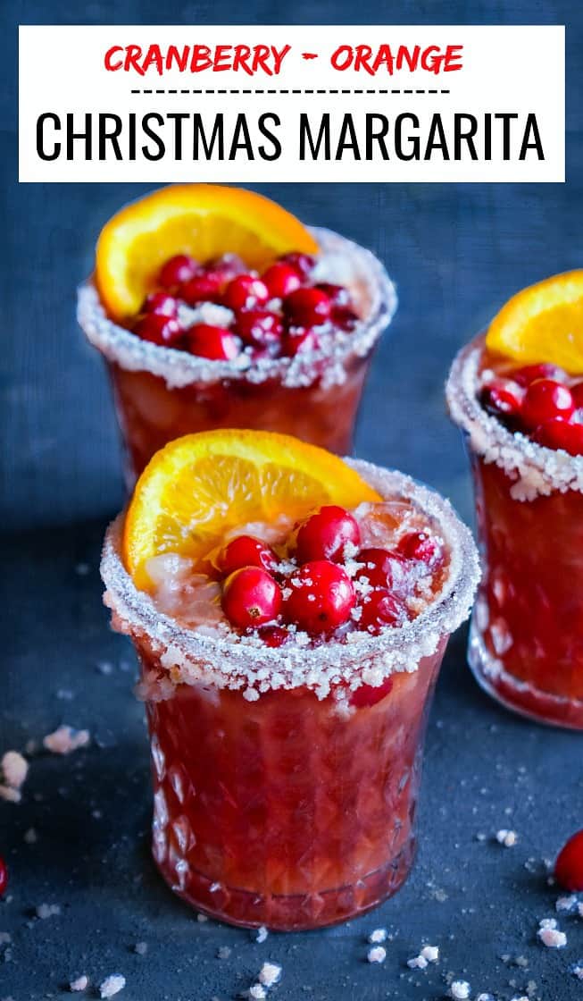 Cranberry Orange Christmas Margarita recipe