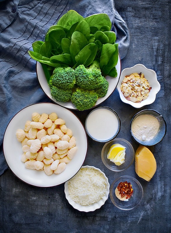 Baked Spinach Gnocchi Ingredients