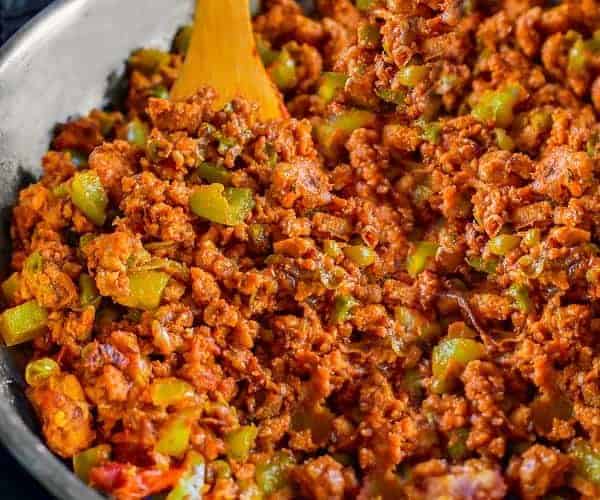 Ground Turkey Stir Fry Recipe using hot sauce, soy sauce