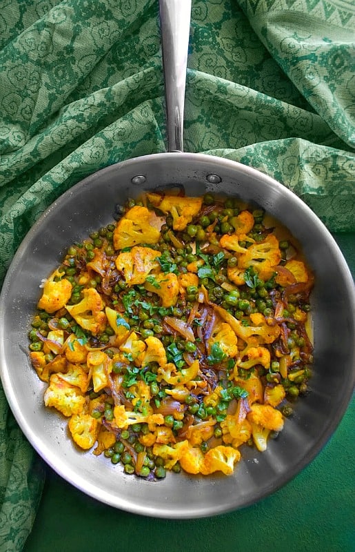 Indian Cauliflower Peas - Gobi Matar Masala