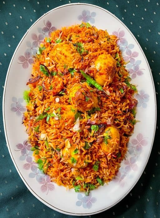 Restaurant Style Pressure Cooker Egg Biryani Mughlai Egg Biryani