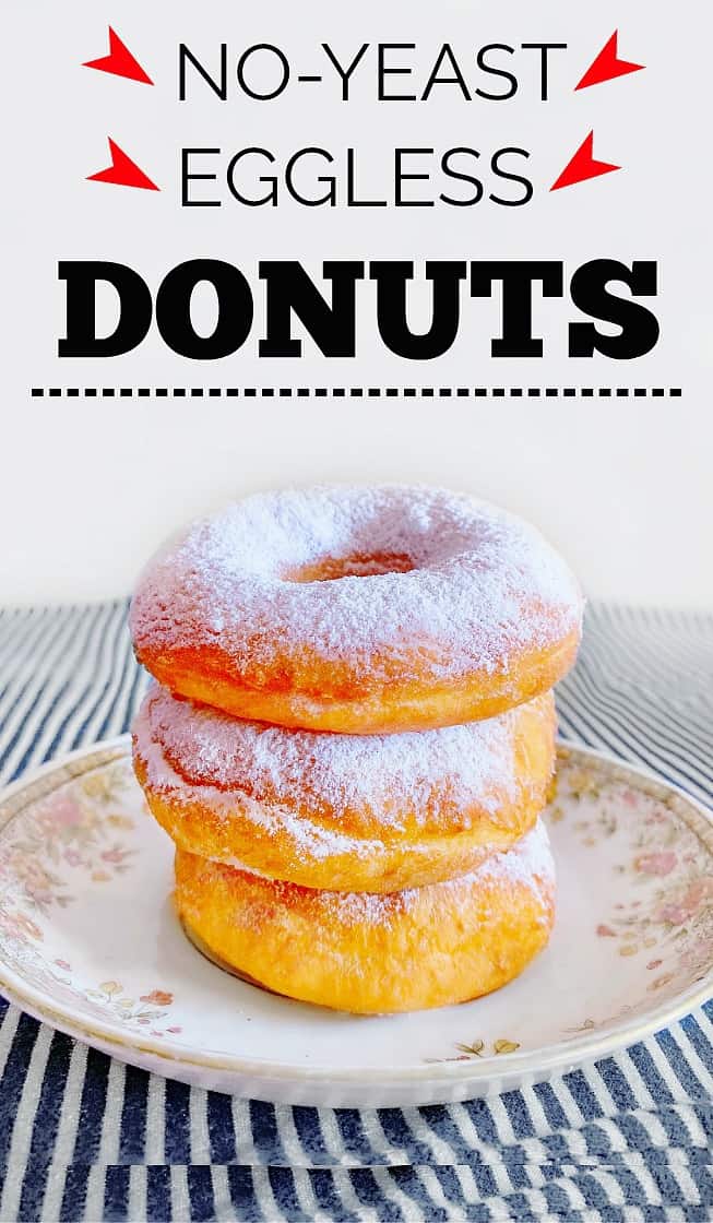 No Yeast Donut - Eggless Donut Recipe #egglessdonut #noyeastdonut #donutrecipe