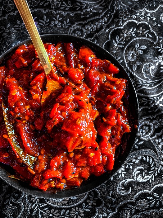 Sweet Spicy Tomato Chutney Recipe