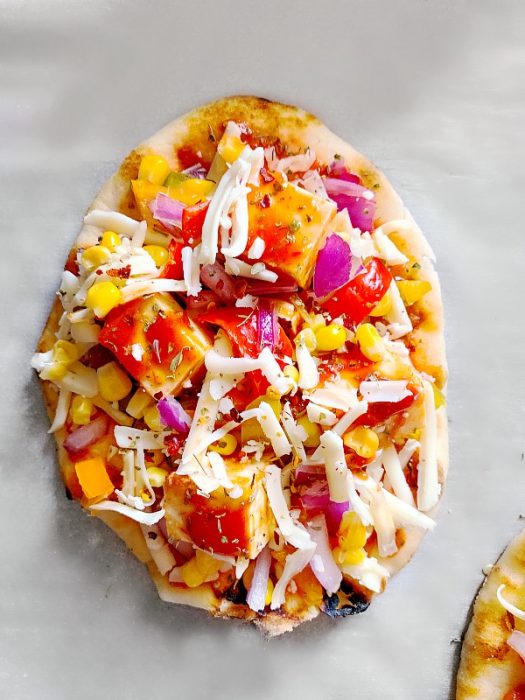 Tandoori Tofu Pizza Extremely Easy Indian Tofu Pizza