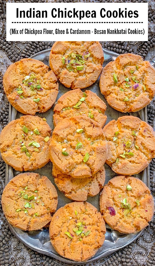 Chickpea Cookies - Besan Nankhatai