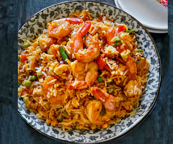 Spicy Shrimp Fried Rice Authentic Restaurant Style