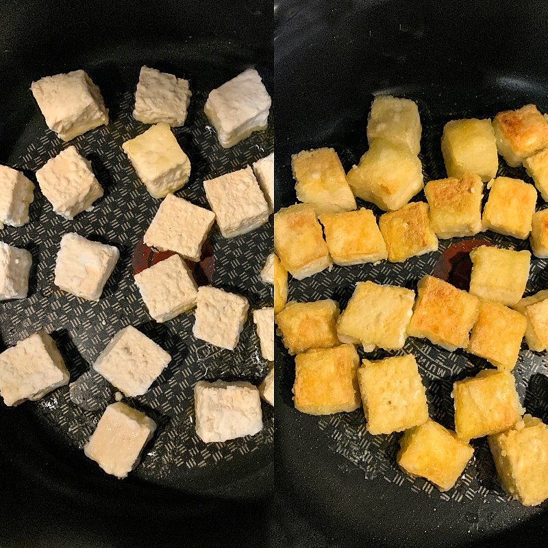 Making Crispy Tofu -1