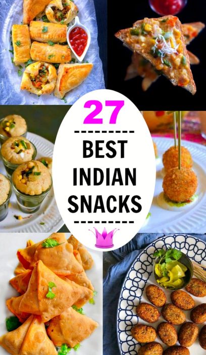 27 Best Indian Snacks Recipes + 3 Indian Chutney