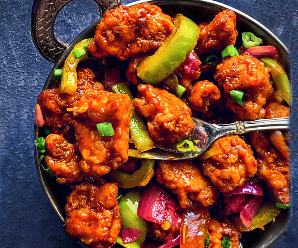 Easy Indian Chilli Chicken Recipe - Dry