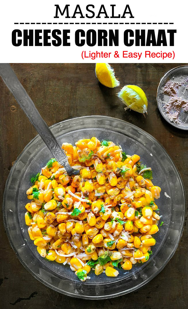 masala cheese corn chaat recipe