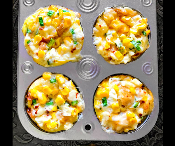 sweet corn breakfast muffins cups