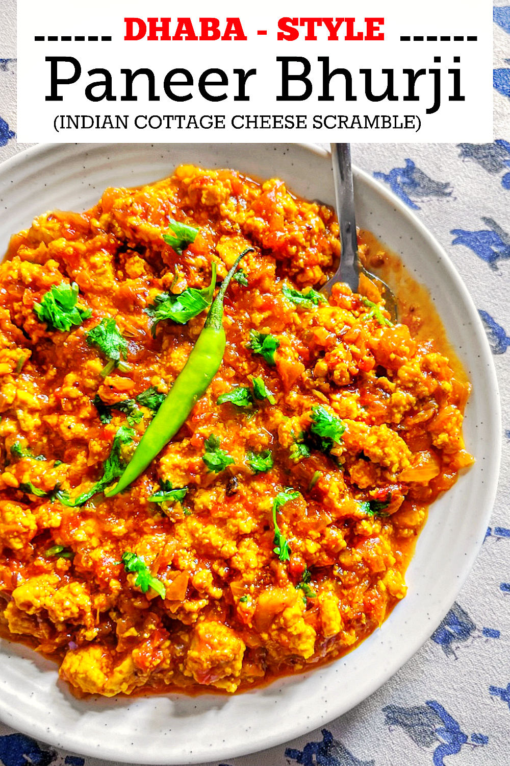 Dhaba Style Paneer Bhurji Recipe