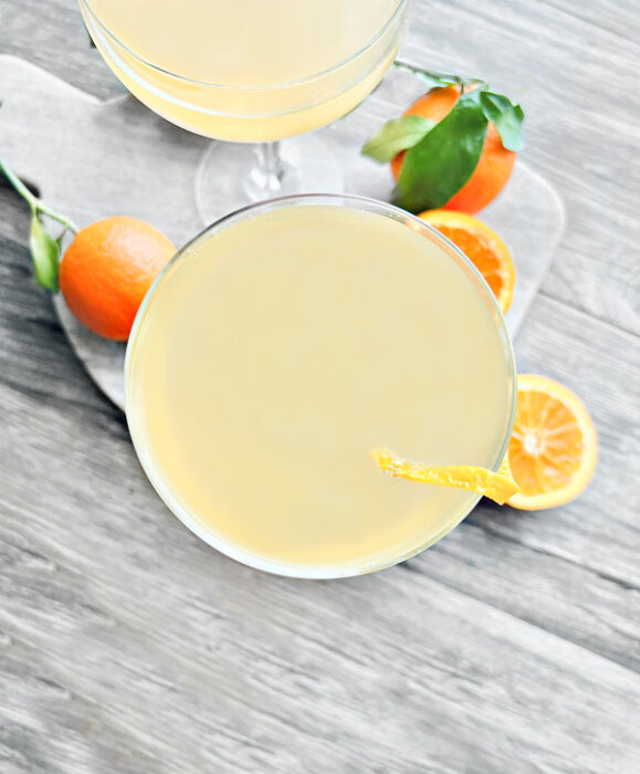 Orange Ginger Gin Kombucha Cocktail