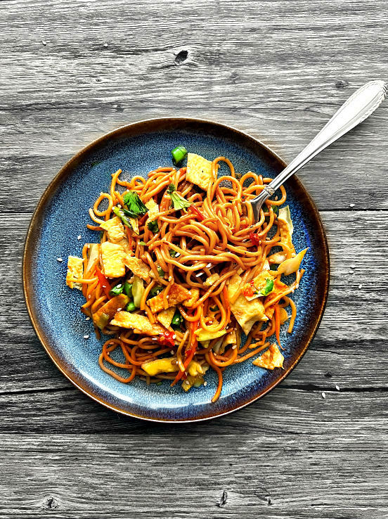 indian style egg chow mein recipe