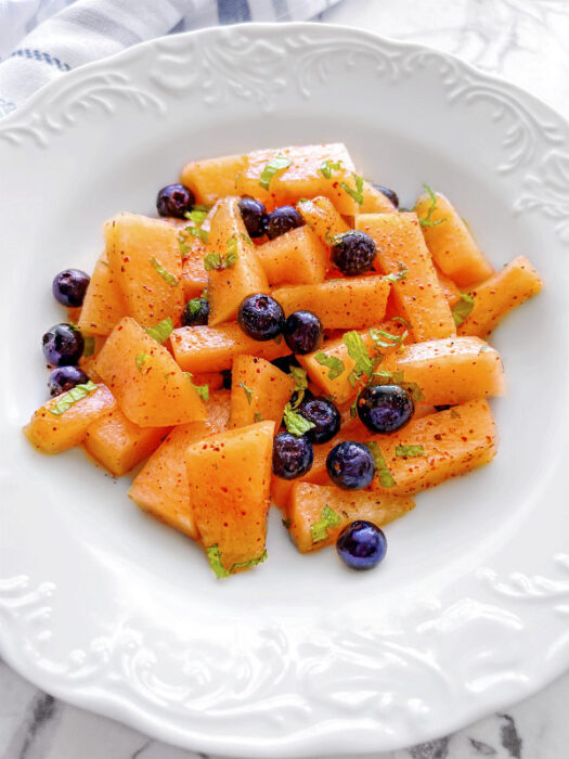 Easy Cantaloupe Salad Kharbuja Salad
