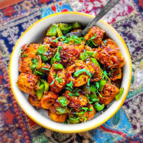 Spicy Stir Fry Seekh Kebab (Indian Style Stir Fry Sausage)