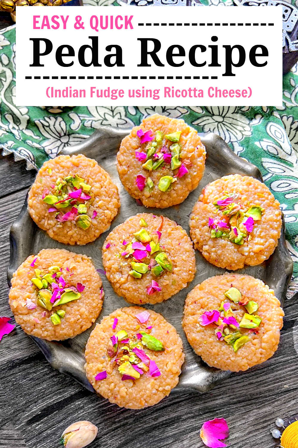 easy peda recipe-ricotta-cheese