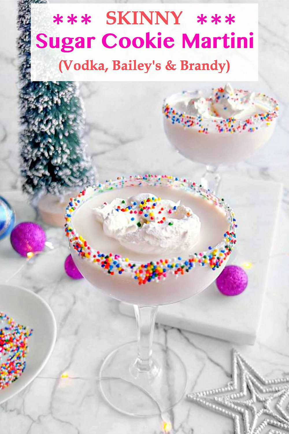 Skinny Vodka Sugar Cookie Martini  No Amaretto  - 93