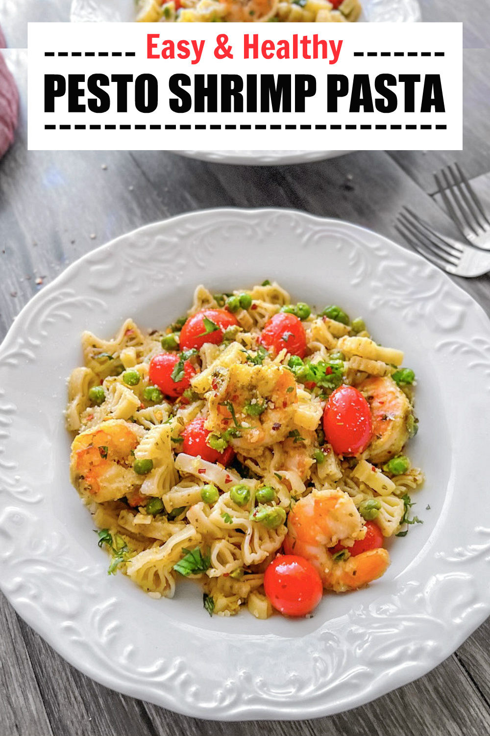 Easy and Healthy Pesto Shrimp Pasta Recipe