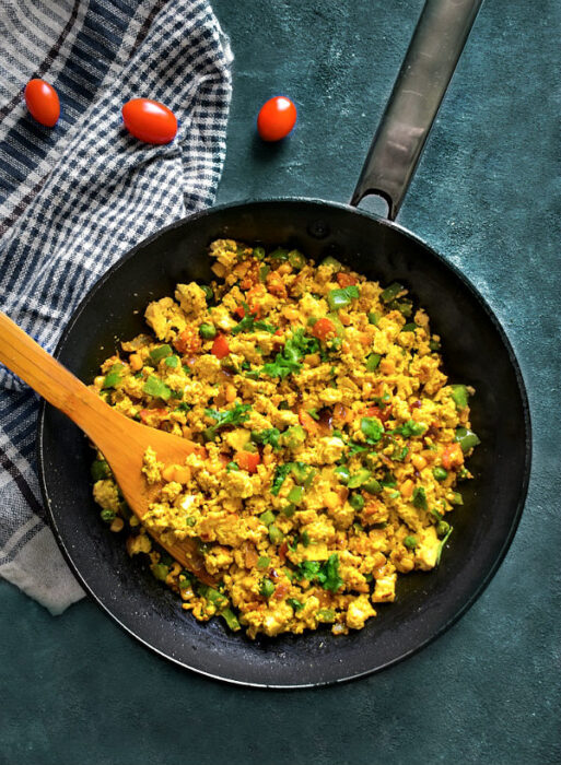 Indian Curried Tofu Scramble Vegan & Glutenfree