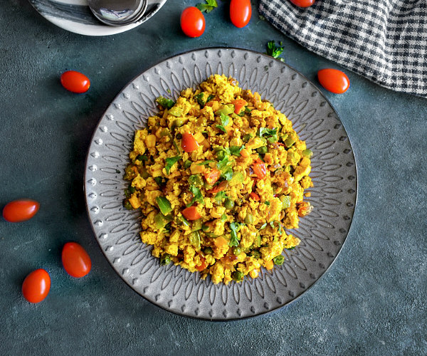 Indian curried tofu scramble recipe