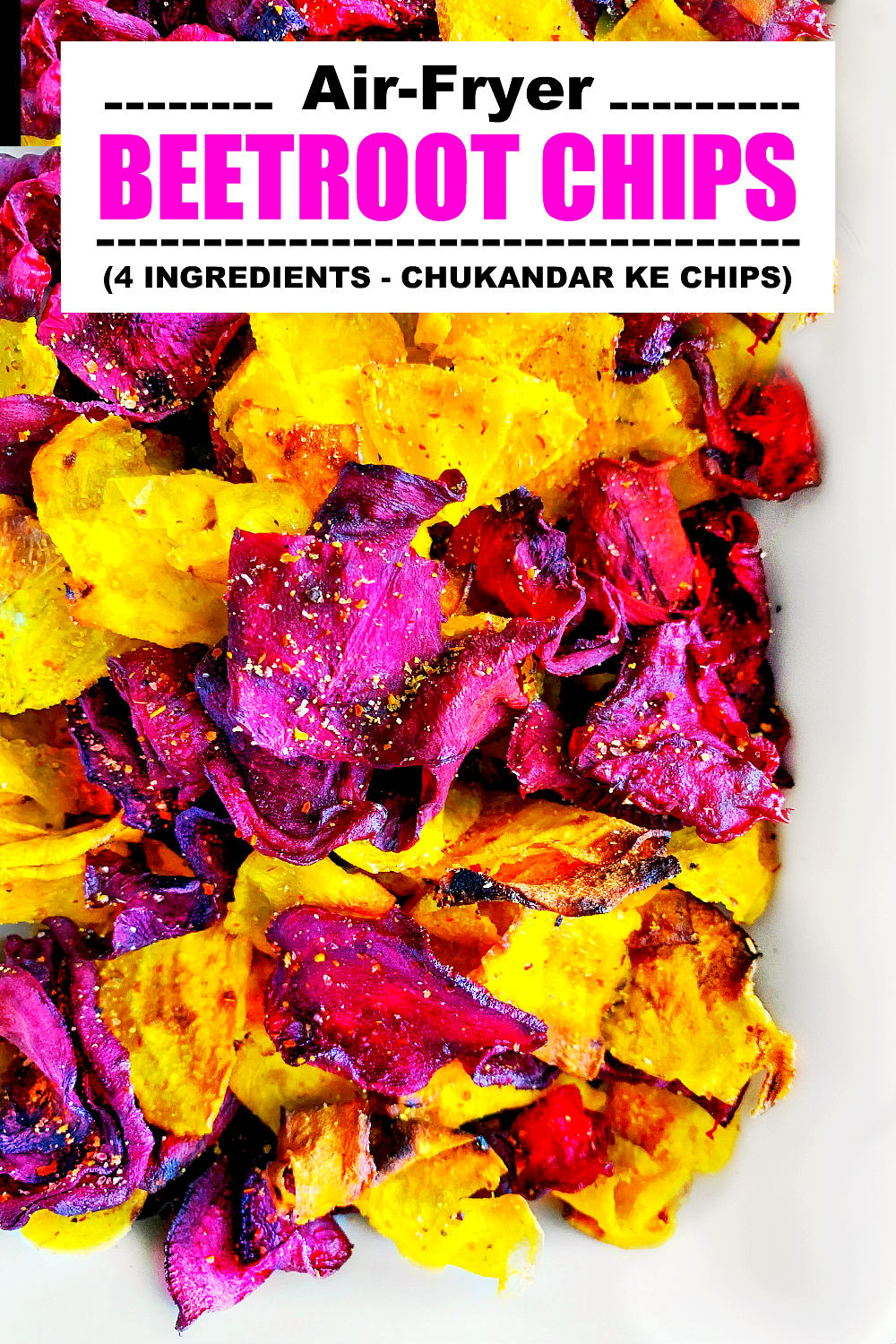 Air Fryer Beetroot Chips - Beet Chips