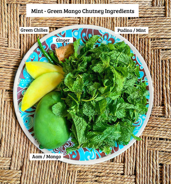 mint green mango chutney ingredients